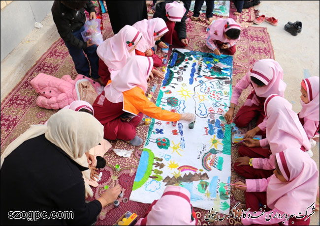 گرامی‌داشت هفته هوای پاک در مدارس جم و کنگان به همت زاگرس جنوبی 5