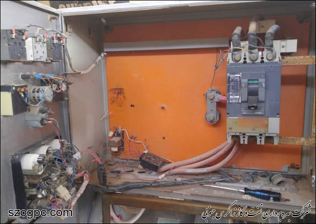 تعمیر یک دستگاه مولد برق اضطراری در منطقه عملیاتی نار و کنگان 7
