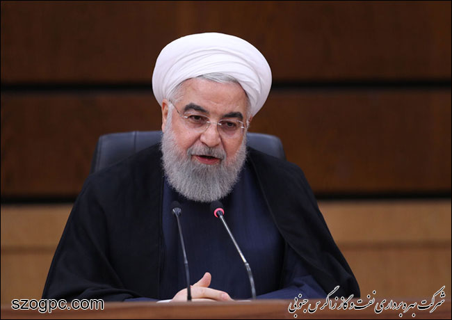 از کارکنان و مدیریت صنعت نفت قدردانی می‎کنم/ تلاش مستمر دولت برای تحقق اهداف سال جهش تولید