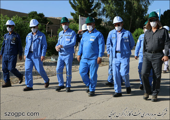 بازدید مدیرعامل زاگرس جنوبی از منطقه عملیاتی آغار و دالان در آستانه تعمیرات اساسی 1