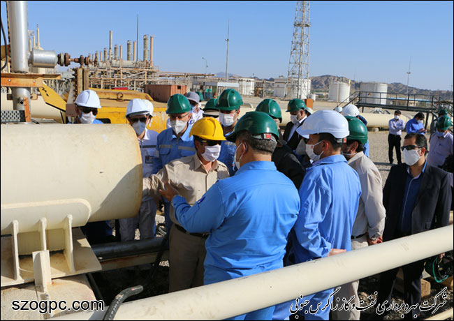 بازدید مدیرعامل زاگرس جنوبی از منطقه عملیاتی آغار و دالان در آستانه تعمیرات اساسی 6