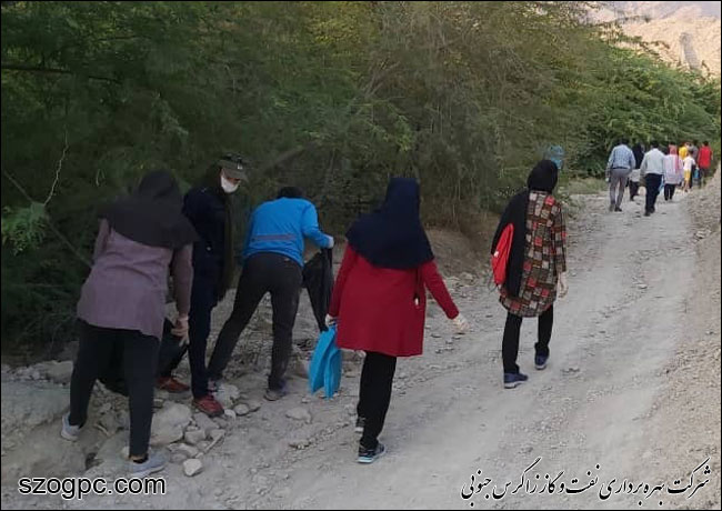 پاکسازی منطقه گردشگری بی‌بی حبش با مشارکت زاگرس جنوبی 1