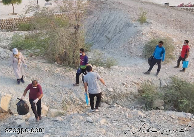 پاکسازی منطقه گردشگری بی‌بی حبش با مشارکت زاگرس جنوبی 2