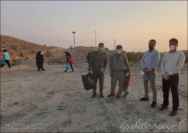 پاکسازی منطقه گردشگری بی‌بی حبش با مشارکت زاگرس جنوبی 4