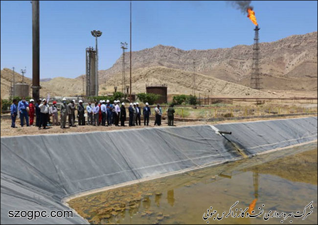 لاگون تبخیری و گودال API واحد سرکان به بهره برداری رسید