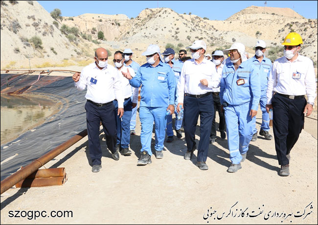 بازدید مدیرعامل زاگرس جنوبی از منطقه عملیاتی نار و کنگان