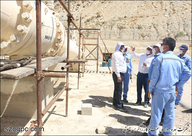 بازدید مدیرعامل زاگرس جنوبی از منطقه عملیاتی نار و کنگان 1399 12