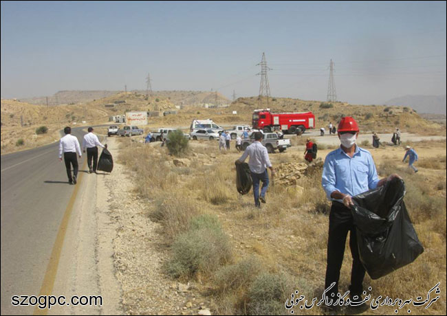 دو تن زباله توسط کارکنان زاگرس جنوبی از طبیعت جمع آوری شد 2