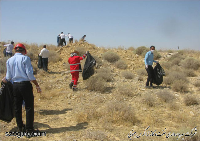 دو تن زباله توسط کارکنان زاگرس جنوبی از طبیعت جمع آوری شد 11