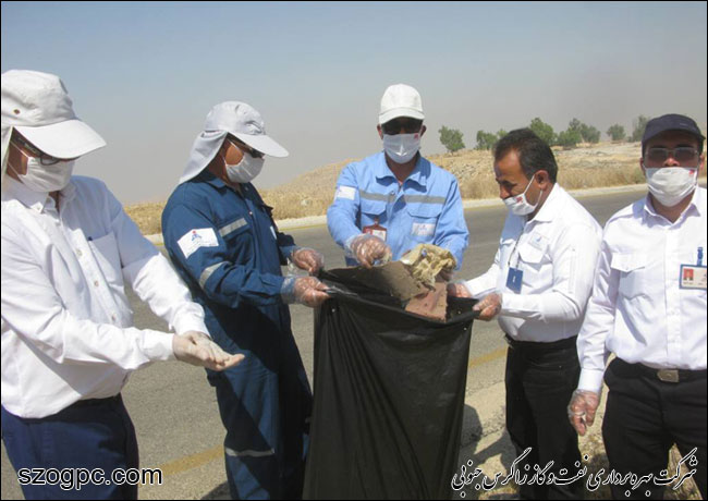 دو تن زباله توسط کارکنان زاگرس جنوبی از طبیعت جمع آوری شد 12