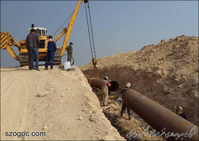 اتمام تعمیرات اساسی خط لوله ۳۰ اینچ انتقال گاز میدان نار به پالایشگاه فجر جم