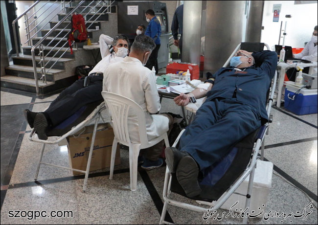 مشارکت کارکنان زاگرس جنوبی در پویش نذر خون 9