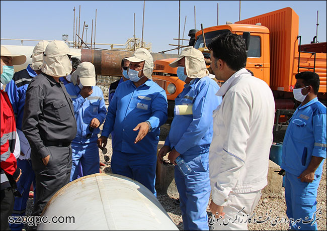 بازدید مدیرعامل نفت و گاز زاگرس جنوبی از منطقه عملیاتی پارسیان 3