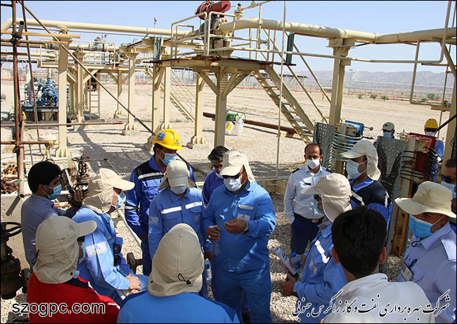 بازدید مدیرعامل نفت و گاز زاگرس جنوبی از منطقه عملیاتی پارسیان 5