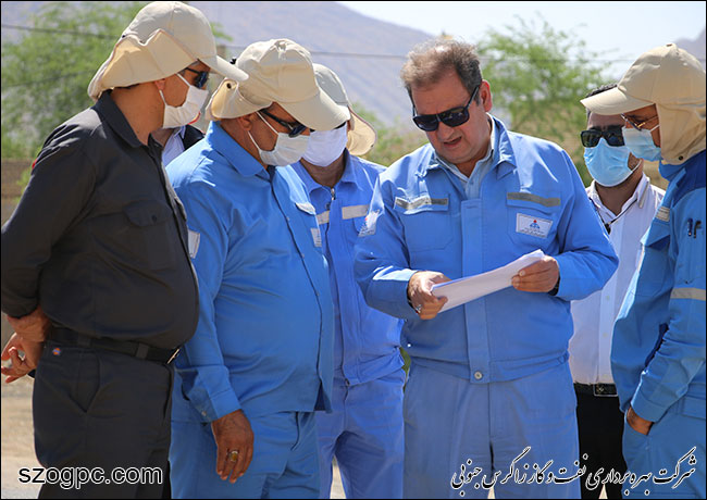 بازدید مدیرعامل نفت و گاز زاگرس جنوبی از منطقه عملیاتی پارسیان 13