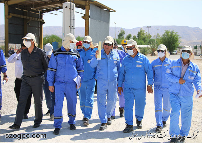 بازدید مدیرعامل نفت و گاز زاگرس جنوبی از منطقه عملیاتی پارسیان 14