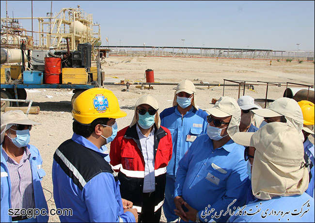 بازدید مدیرعامل نفت و گاز زاگرس جنوبی از منطقه عملیاتی پارسیان 16
