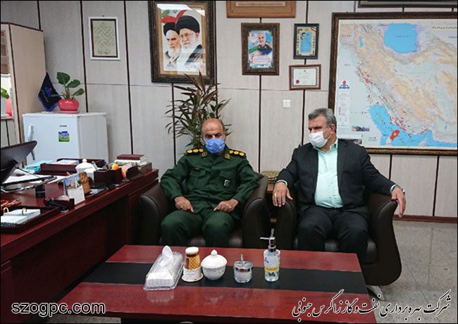 دیدار فرمانده سپاه ناحیه ثارالله فارس با مدیرعامل نفت و گاز زاگرس جنوبی در اولین روز از هفته دفاع مقدس 2