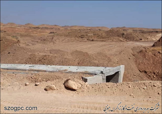 احداث جاده کمربندی واحد بهره برداری چشمه خوش توسط شرکت نفت مناطق مرکزی ایران