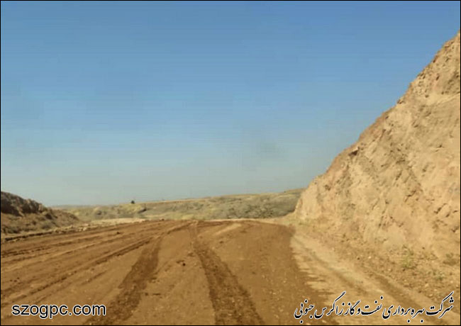 احداث جاده کمربندی واحد بهره برداری چشمه خوش توسط شرکت نفت مناطق مرکزی ایران