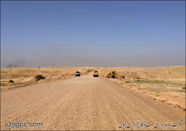 احداث جاده کمربندی واحد بهره برداری چشمه خوش توسط شرکت نفت مناطق مرکزی ایران