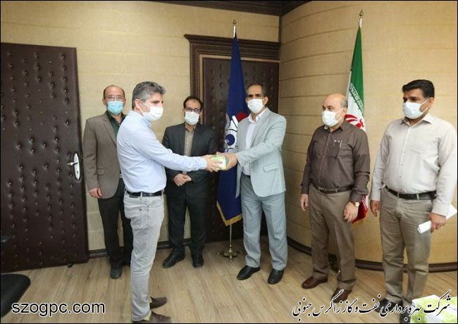 تقدیر از نفرات برتر مسابقه آتش‌نشانی و ایمنی توسط مدیرعامل شرکت بهره‌برداری نفت و گاز غرب