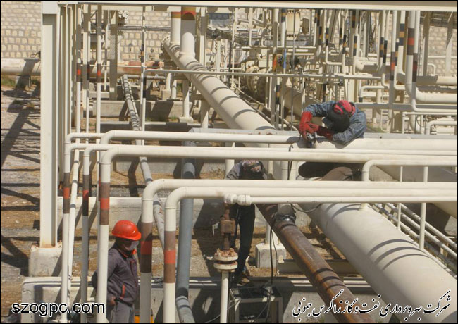 تعمیرات اساسی سالیانه خطوط لوله و تاسیسات گازی منطقه عملیاتی نار و کنگان 12