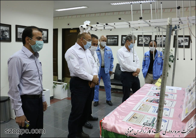 برپایی نمایشگاه دستاوردهای کارکنان منطقه عملیاتی نار و کنگان 1