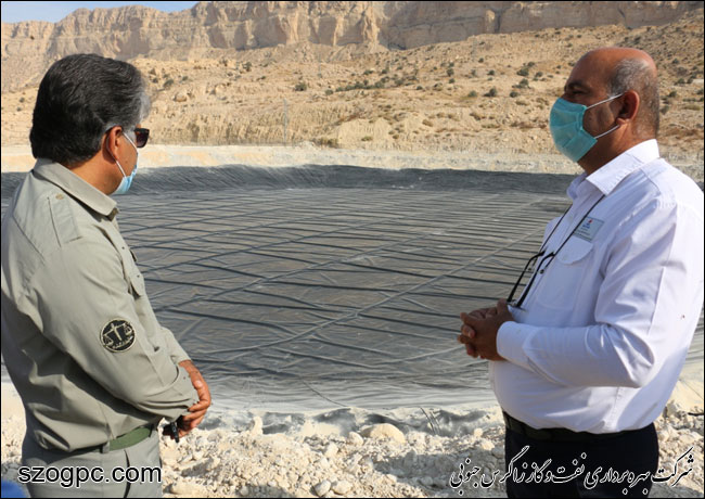 راه‌اندازی گودال تبخیر ۴۵ هزار متر مکعبی در منطقه عملیاتی نار و کنگان 6