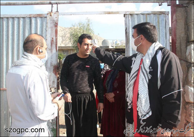 روستاهای مجاور مناطق عملیاتی تابعه شرکت بهره برداری نفت و گاز غرب ضدعفونی و گندزدایی شد 3