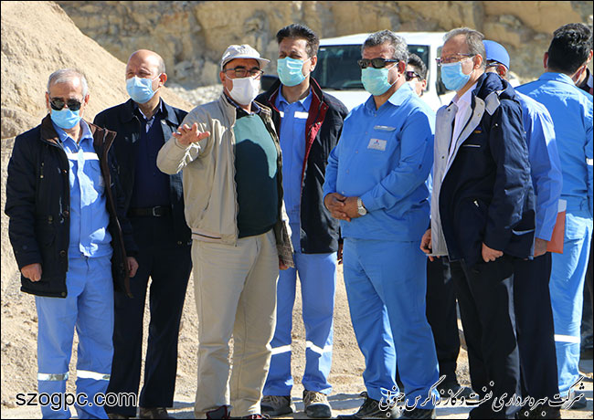 بازدید مدیرعامل نفت و گاز زاگرس جنوبی از منطقه عملیاتی آغار و دالان 1