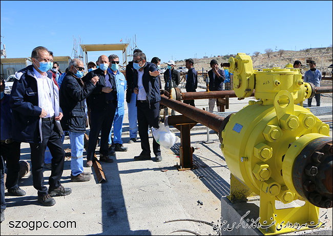 بازدید مدیرعامل نفت و گاز زاگرس جنوبی از منطقه عملیاتی آغار و دالان 3