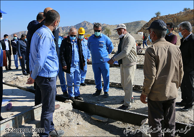 بازدید مدیرعامل نفت و گاز زاگرس جنوبی از منطقه عملیاتی آغار و دالان 7