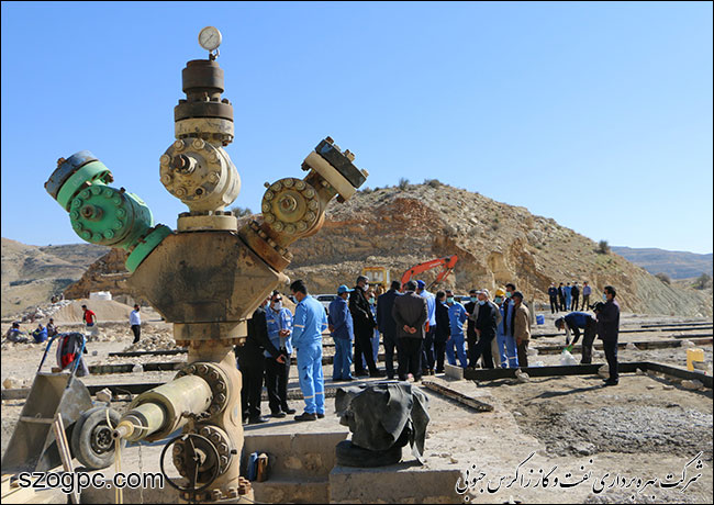 بازدید مدیرعامل نفت و گاز زاگرس جنوبی از منطقه عملیاتی آغار و دالان 8