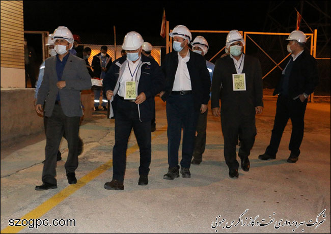 بازدید مدیرعامل نفت و گاز زاگرس جنوبی از منطقه عملیاتی نار و کنگان 10