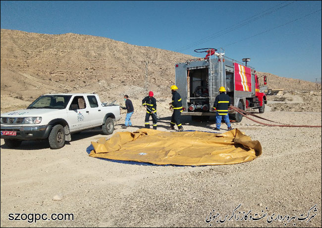 برگزاری مانور آمادگی  در شرایط اضطراری و زلزله در مناطق عملیاتی زاگرس جنوبی 3