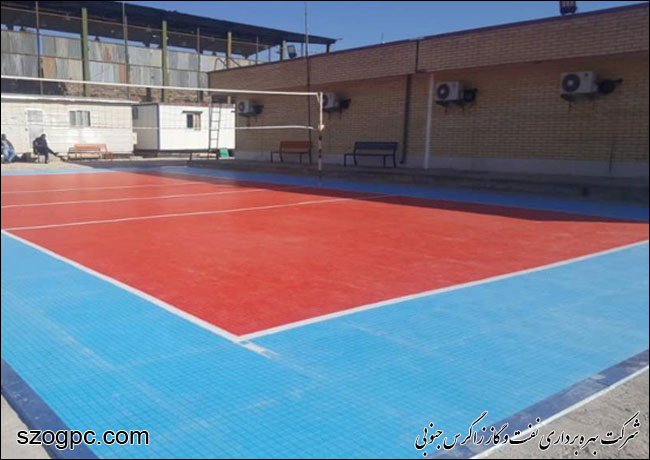 بهسازی زمین های والیبال مناطق عملیاتی زاگرس جنوبی 1