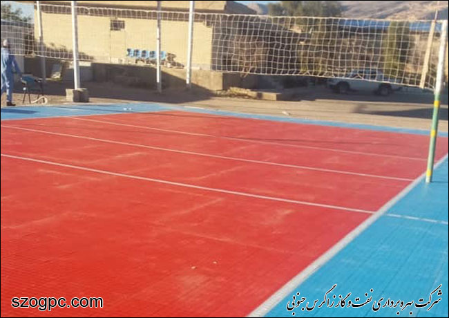 بهسازی زمین های والیبال مناطق عملیاتی زاگرس جنوبی 6