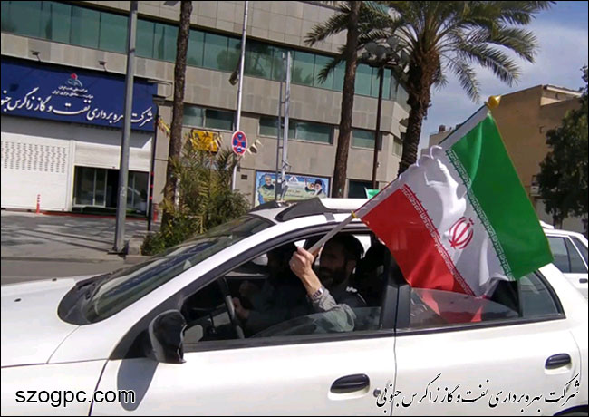 حضور ناوگان خودرویی نفت و گاز زاگرس جنوبی در رژه موتوری یوم الله ۲۲ بهمن ماه 18