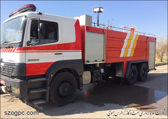تعمیر، بازسازی و به روزآوری خودرو آتش نشانی نفت و گاز زاگرس جنوبی 1