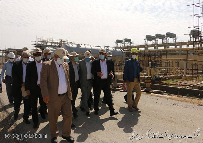 بازدید رئیس کمسیون انرژی مجلس شورای اسلامی از پروژه طرح توسعه میدان نفتی خشت 3