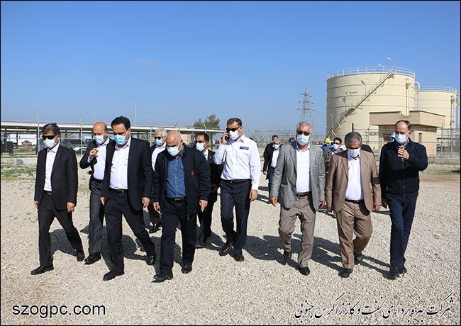 بازدید رئیس کمسیون انرژی مجلس شورای اسلامی از پروژه طرح توسعه میدان نفتی خشت 12