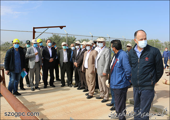 بازدید رئیس کمسیون انرژی مجلس شورای اسلامی از پروژه طرح توسعه میدان نفتی خشت 22