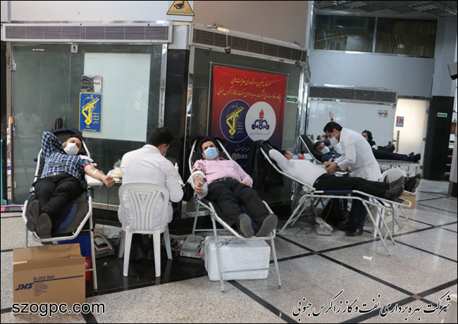 کارکنان نفت و گاز زاگرس جنوبی ۴۰ هزار سی‌سی خون به نیازمندان اهدا کردند 2