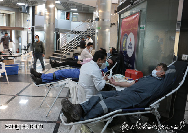 کارکنان نفت و گاز زاگرس جنوبی ۴۰ هزار سی‌سی خون به نیازمندان اهدا کردند 8