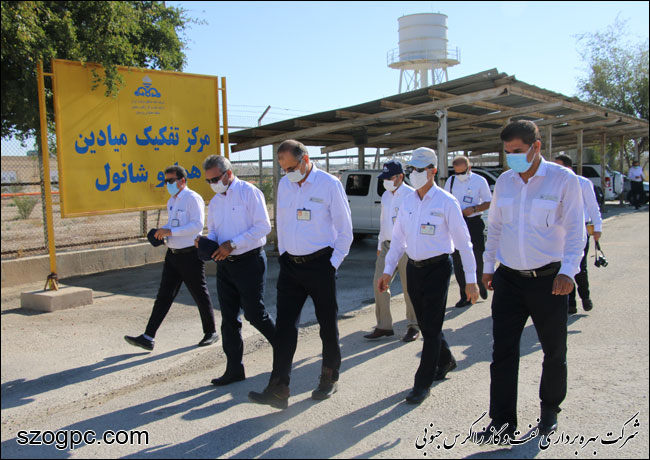 بازدید مدیرعامل شرکت پالایشگاه گاز پارسیان از منطقه عملیاتی پارسیان 1