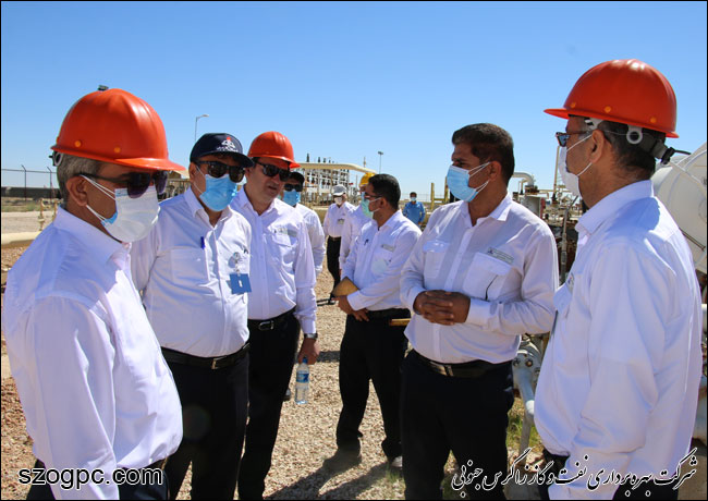 بازدید مدیرعامل شرکت پالایشگاه گاز پارسیان از منطقه عملیاتی پارسیان 3