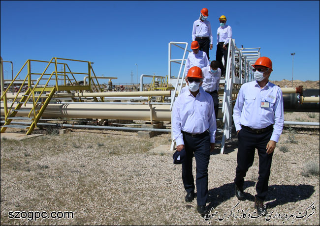بازدید مدیرعامل شرکت پالایشگاه گاز پارسیان از منطقه عملیاتی پارسیان 4