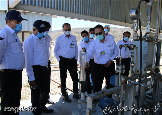 بازدید مدیرعامل شرکت پالایشگاه گاز پارسیان از منطقه عملیاتی پارسیان 8