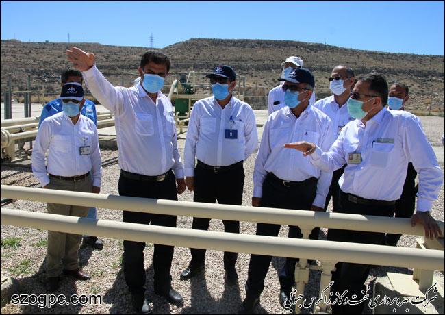 بازدید مدیرعامل شرکت پالایشگاه گاز پارسیان از منطقه عملیاتی پارسیان 10